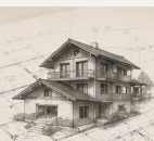 Conception et modélisation chalet Haute-Savoie